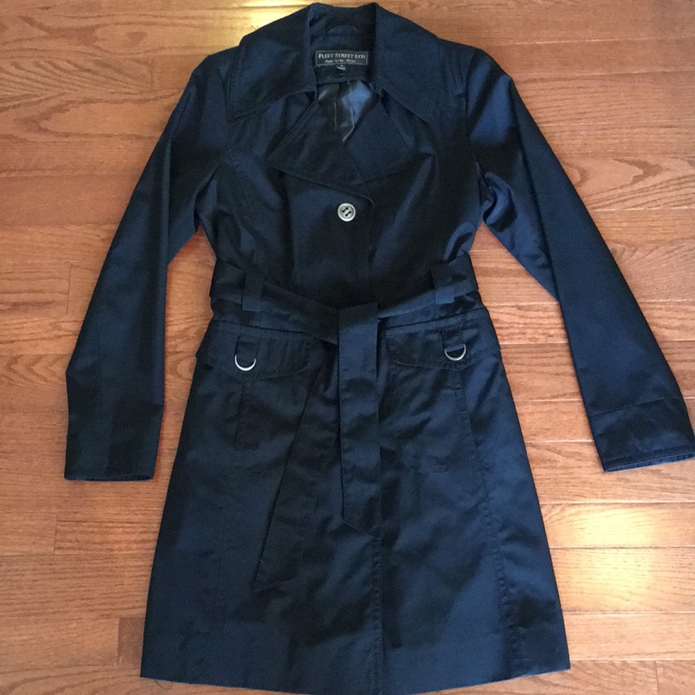 Fleet Street trench coat with removable liner